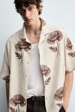 CAMISA BORDADO FLORAL / Crudo - Zara фото 5
