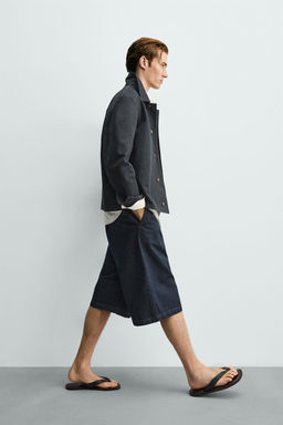 BERMUDA BAGGY FIT / Azul