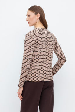 ЕВТ 3253/беж,ромбики джемпер жен