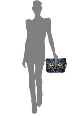 Сумка с аппликацией ДС-261-191 черный - Protege фото 4