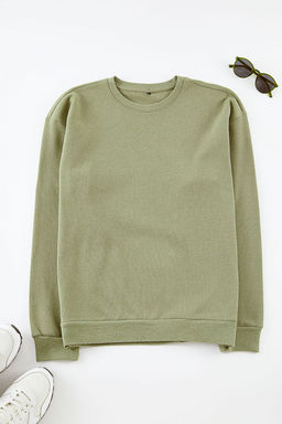 TRENDYOL MAN Camel Oversize/Genis Kesim Bisiklet Yaka Sweatshirt TMNAW25SW00194 - Trendyolmilla фото 3