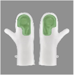Перчатка для мытья посуды силиконовая двойная / B9706 /уп 300/ОРР - ГалеонТрейд фото 2
