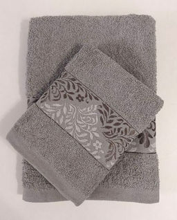 Махровое полотенце Грезы-серый 50*90 см. хлопок 100% - Лен поволжья фото 2