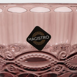 Креманка Magistro «Ла-Манш», 350 мл, 12×10.5 см, стекло, розовая