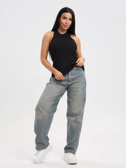 Топ женский, цвет черный