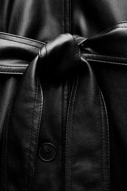 FAUX LEATHER TRENCH COAT - Zara фото 8