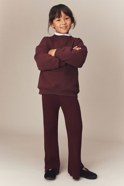 Pantalon acampanado en punto de canale