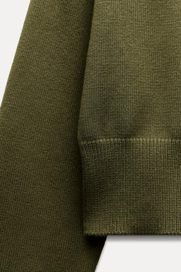 PLAIN KNIT SWEATER WITH WIDE SLEEVES - Zara фото 12