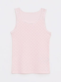 Bisiklet Yaka Kendinden Desenli K?z ?ocuk Atlet 2li - Waikiki фото 2