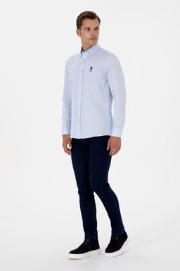 Erkek Koyu Mavi Slim Fit Jean Pantolon
