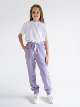 Брюки для девочки сиреневые, сиреневый - Lesi kids фото 5