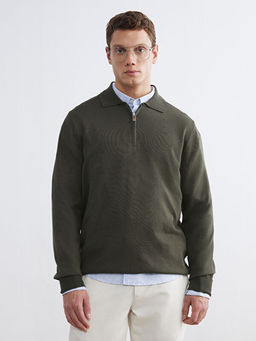 Polo Yaka Erkek Triko Kazak