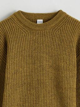 Bisiklet Yaka K?z ?ocuk Triko Kazak