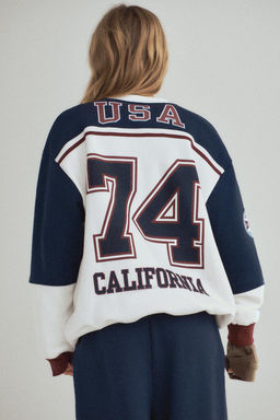 USA CALIFORNIA VARSITY SWEATSHIRT - Zara фото 5