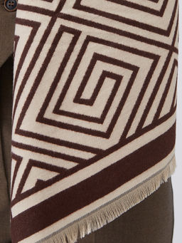 в составе ШЕРСТЬ и КАШЕМИР Большой, мягкий, теплый однотонный двусторонний палантин. - Tantino фото 4