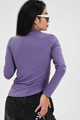 Лонгслив с драпировкой