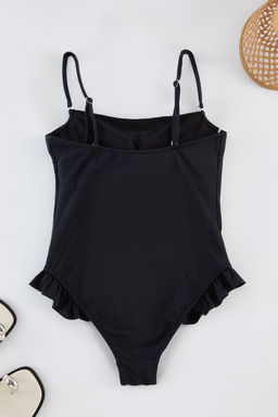 TRENDYOLMILLA Siyah Kare Yaka F?rf?rl? Regular Pretty Mayo TBESS25MA00033 фото 11