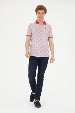 Мужская розовая футболка - U.s. polo assn фото 4