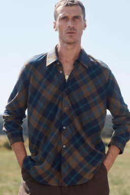 LIMITED EDITION FLOWING CHECK SHIRT - Zara фото 2