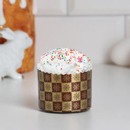 Цена за 20 шт. Форма для кулича бумажная Деко-про «Новый стандарт», 6×4.5 см