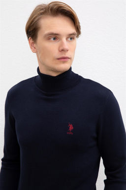U. S. Polo Assn / Мужской темно-синий базовый свитер