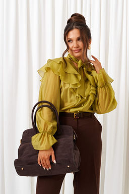 Костюм Beautiful Free 6441 шоколад + лайм