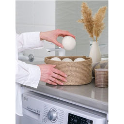 Шарики для стирки и сушки белья, набор 6 шт., натуральная шерсть