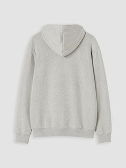 Kap??onlu K?z ?ocuk Fermuarl? Sweatshirt