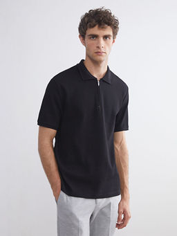 Polo Yaka Penye Erkek Ti??rt