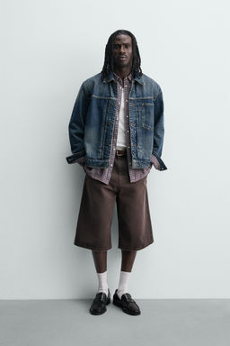 BERMUDA DENIM RELAXED FIT / Marr?n