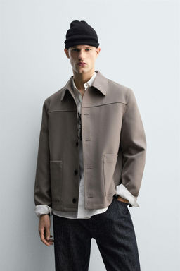 RELAXED FIT OVERSHIRT WITH POCKETS - Zara фото 2