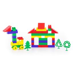 Конструктор Строитель (Средний, 95 элементов) (в мешке) - Полесье фото 3