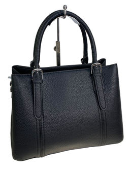 Женская сумка из искусственной кожи, цвет черный