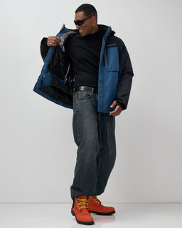 Горнолыжная куртка мужская зимняя синего цвета 7616S - Mtforce фото 18