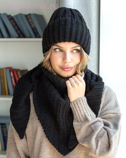 LS 57 PL 57 Комплект женский флис (колпак+косынка) (56-58)