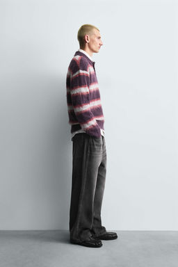 BRUSHED STRIPED KNIT POLO SHIRT - Zara фото 4