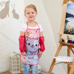 Фартук с нарукавниками детский Этель Hello cat, 49 х 39 см