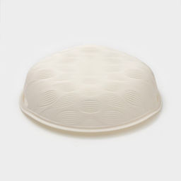 Ваза для фруктов Доляна Sirenna, пластик, 16.5×19.1×4 см, бежевая