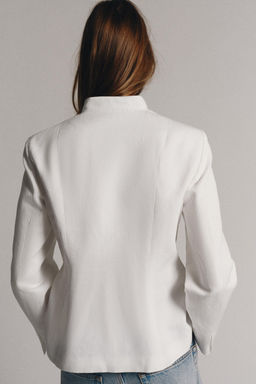 BLAZER PEPLUM ALAMARES ZW COLLECTION / Blanco roto - Zara фото 3