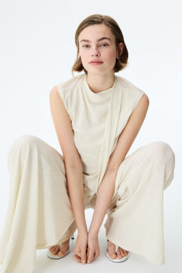 Pantal?n cruzado con efecto arrugado - H&m фото 4