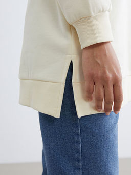 Nak??l? Kad?n Kal?n Sweatshirt Tunik