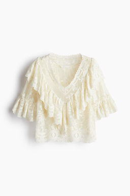 Blusa de volantes en encaje - H&m фото 6