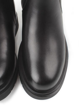 ZA4226M BLACK Сапоги зимние женские (натуральная кожа, натуральный мех, натуральная байка)