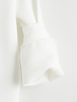 Wednesday Bask?l? K?z ?ocuk Kal?n Sweatshirt