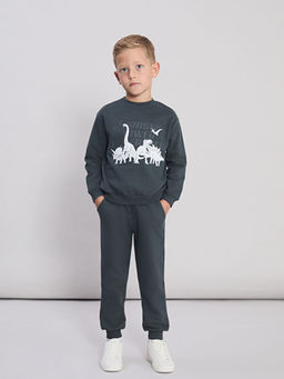 Bisiklet Yaka Erkek ?ocuk Sweatshirt ve E?ofman Alt