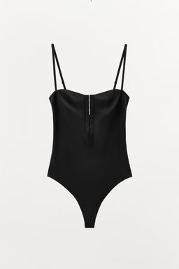 BODYSUIT WITH POLYAMIDE AND HOOKS - Zara фото 3