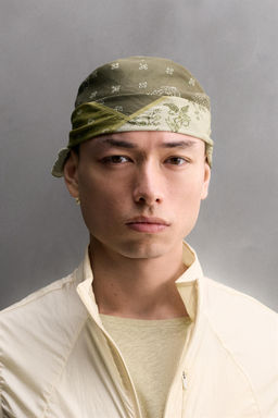 BANDANA PATCHWORK RAMIO - ALGOD?N / Verde