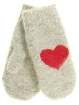 Варежки детские круговые Сердце 0509-1 - Рассказовские варежки фото 3