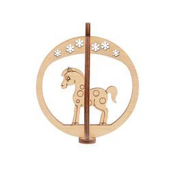 Заготовка для декорирования Mr. Carving КЛ-44 Подвеска объемная Шар фанера d 7 см х 0.3 см 3 снежинка  фото 9