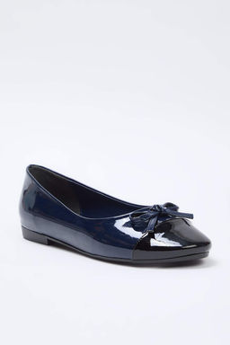 Trendyol Shoes Bej Fiyonk Detayl? Renk Bloklu Badem Burun Kad?n Babet TAKSS25BE00000 - Trendyolmilla фото 5